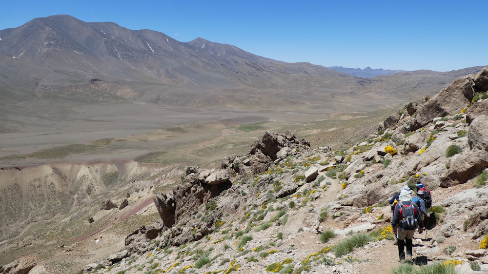 On the descent to the plateau, photo by Ed Bramley